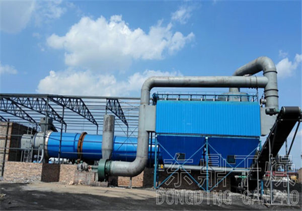 煤泥烘干機廠房建設現場